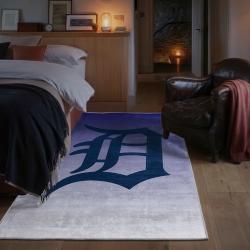 mlb detroit tigers area rug non slip baseball carpet home decor gift idea for fans bedroom dt205