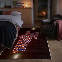 mlb detroit tigers area rug non slip baseball carpet home decor gift idea for fans bedroom dt218