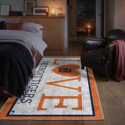 mlb detroit tigers area rug non slip baseball carpet home decor gift idea for fans bedroom dt219