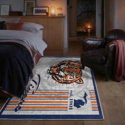 mlb detroit tigers area rug non slip baseball carpet home decor gift idea for fans bedroom dt227