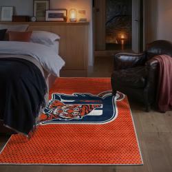 mlb detroit tigers area rug non slip baseball carpet home decor gift idea for fans bedroom dt230