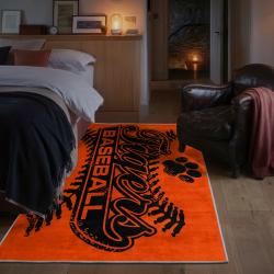 mlb detroit tigers area rug non slip baseball carpet home decor gift idea for fans bedroom dt239