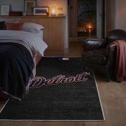 mlb detroit tigers area rug non slip baseball carpet home decor gift idea for fans bedroom dt246