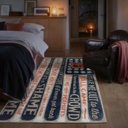 mlb detroit tigers area rug non slip baseball carpet home decor gift idea for fans bedroom dt247