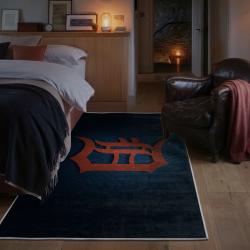 mlb detroit tigers area rug non slip baseball carpet home decor gift idea for fans bedroom dt254
