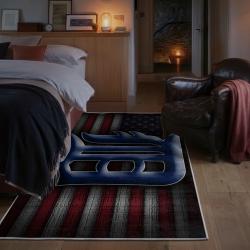 mlb detroit tigers area rug non slip baseball carpet home decor gift idea for fans bedroom dt264