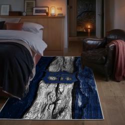 mlb detroit tigers area rug non slip baseball carpet home decor gift idea for fans bedroom dt269