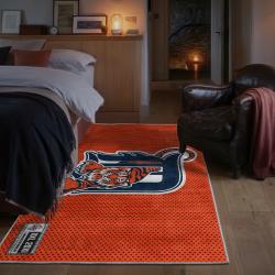 mlb detroit tigers area rug non slip baseball carpet home decor gift idea for fans bedroom dt271