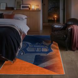 mlb detroit tigers area rug non slip baseball carpet home decor gift idea for fans bedroom dt74