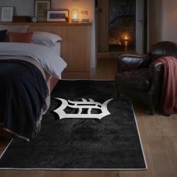 mlb detroit tigers area rug non slip baseball carpet home decor gift idea for fans bedroom dt75