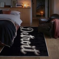 mlb detroit tigers area rug non slip baseball carpet home decor gift idea for fans bedroom dt82