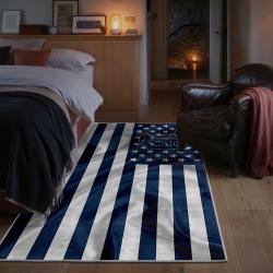 mlb detroit tigers area rug non slip baseball carpet home decor gift idea for fans bedroom dt84