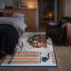 mlb detroit tigers area rug non slip baseball carpet home decor gift idea for fans bedroom dt89