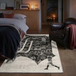 mlb detroit tigers area rug non slip baseball carpet home decor gift idea for fans bedroom dt93