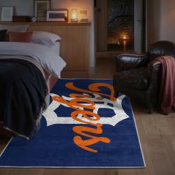 mlb detroit tigers area rug non slip baseball carpet home decor gift idea for fans bedroom dt97