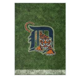 mlb detroit tigers area rug non slip baseball carpet home decor gift idea for fans dt112