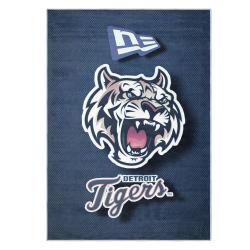 mlb detroit tigers area rug non slip baseball carpet home decor gift idea for fans dt115