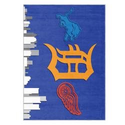 mlb detroit tigers area rug non slip baseball carpet home decor gift idea for fans dt122