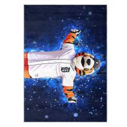 mlb detroit tigers area rug non slip baseball carpet home decor gift idea for fans dt123