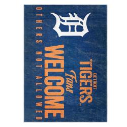 mlb detroit tigers area rug non slip baseball carpet home decor gift idea for fans dt125
