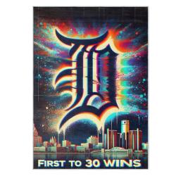 mlb detroit tigers area rug non slip baseball carpet home decor gift idea for fans dt134