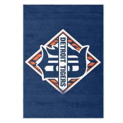 mlb detroit tigers area rug non slip baseball carpet home decor gift idea for fans dt138