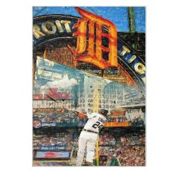 mlb detroit tigers area rug non slip baseball carpet home decor gift idea for fans dt151