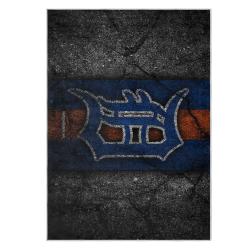 mlb detroit tigers area rug non slip baseball carpet home decor gift idea for fans dt152