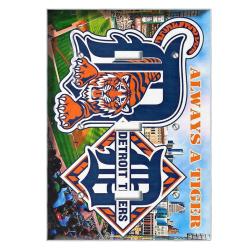 mlb detroit tigers area rug non slip baseball carpet home decor gift idea for fans dt158