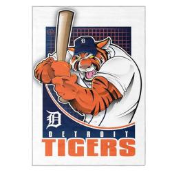 mlb detroit tigers area rug non slip baseball carpet home decor gift idea for fans dt162