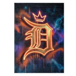 mlb detroit tigers area rug non slip baseball carpet home decor gift idea for fans dt166