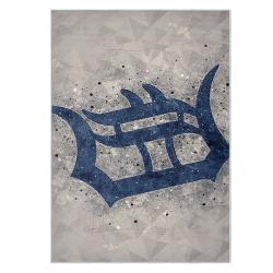 mlb detroit tigers area rug non slip baseball carpet home decor gift idea for fans dt173