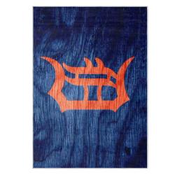 mlb detroit tigers area rug non slip baseball carpet home decor gift idea for fans dt179