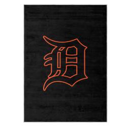 mlb detroit tigers area rug non slip baseball carpet home decor gift idea for fans dt185