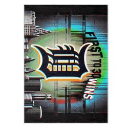 mlb detroit tigers area rug non slip baseball carpet home decor gift idea for fans dt188