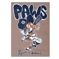 mlb detroit tigers area rug non slip baseball carpet home decor gift idea for fans dt194