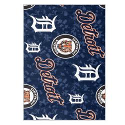 mlb detroit tigers area rug non slip baseball carpet home decor gift idea for fans dt217
