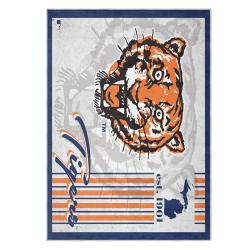 mlb detroit tigers area rug non slip baseball carpet home decor gift idea for fans dt227
