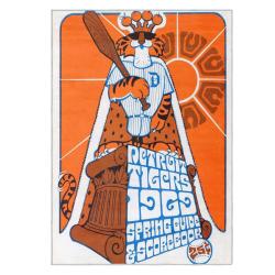 mlb detroit tigers area rug non slip baseball carpet home decor gift idea for fans dt229
