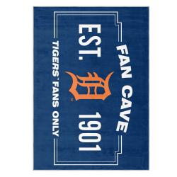 mlb detroit tigers area rug non slip baseball carpet home decor gift idea for fans dt234