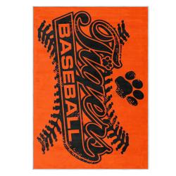 mlb detroit tigers area rug non slip baseball carpet home decor gift idea for fans dt239