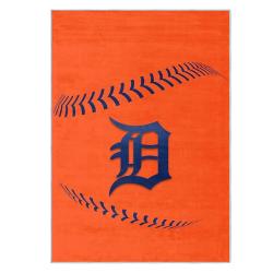 mlb detroit tigers area rug non slip baseball carpet home decor gift idea for fans dt249