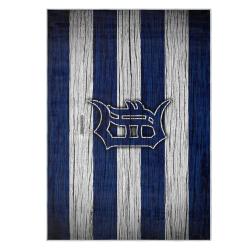 mlb detroit tigers area rug non slip baseball carpet home decor gift idea for fans dt259