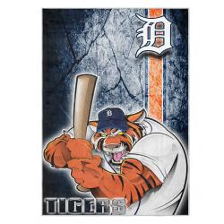 mlb detroit tigers area rug non slip baseball carpet home decor gift idea for fans dt261