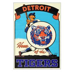 mlb detroit tigers area rug non slip baseball carpet home decor gift idea for fans dt262