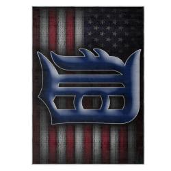 mlb detroit tigers area rug non slip baseball carpet home decor gift idea for fans dt264
