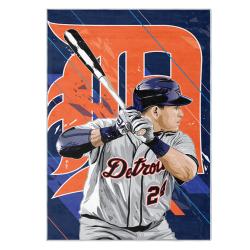 mlb detroit tigers area rug non slip baseball carpet home decor gift idea for fans dt268