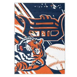 mlb detroit tigers area rug non slip baseball carpet home decor gift idea for fans dt278