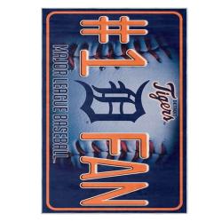 mlb detroit tigers area rug non slip baseball carpet home decor gift idea for fans dt281
