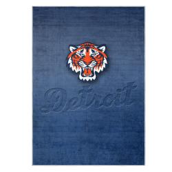 mlb detroit tigers area rug non slip baseball carpet home decor gift idea for fans dt78